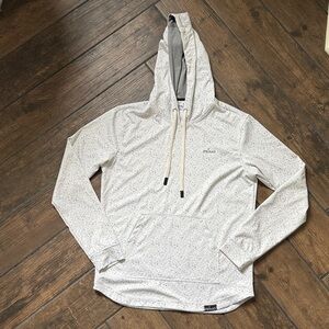 Men’s Primo white speckled hoodie pullover